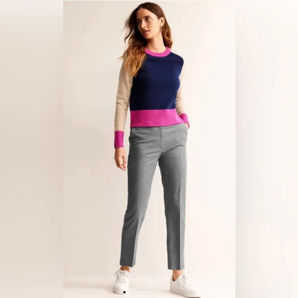 Boden Kew Wool Pants in Charcoal Marl, size 10P - Picture 3 of 8